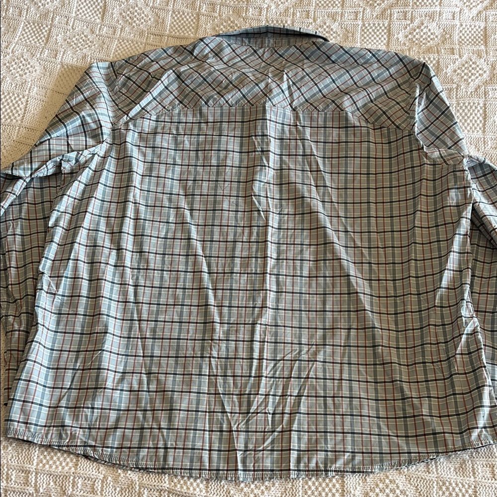 Simms Mens' Stone Cold LS Shirt in Sterling Plaid Sz XXL - Picture 9 of 10